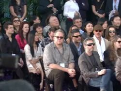 Chris Tucker, Quincy Jones, and Harry Shum Jr. at Michael Jackson Immortalized with Hand and Footprint Ceremony in Hollywood, CA, on 1/26/2012 Stock Footage
