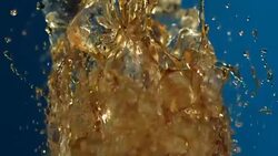 Beverage splash Stock Footage