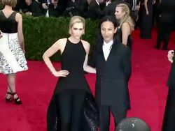 Kristen Wiig, Alexander Wang at 'Charles James: Beyond Fashion' Costume Institute Gala - Arrivals Stock Footage