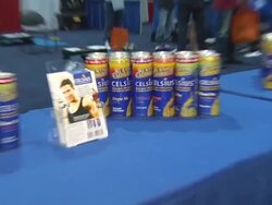 Atmosphere: Signage at the Celsius Sponsors NBC Alive & Well L.A. Event at Los Angeles CA. (Footage by WireImage Video/GettyImages) Stock Footage