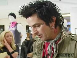 Tommy Lee Appearance To Promote People's Liberation For Tommy Lee Stock Footage
