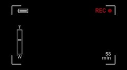 Camcorder viewfinder Stock Footage