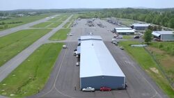 'WS ZI AERIAL Shot of US Air Force Civil Air Patrol / Washington DC, United States' Stock Footage