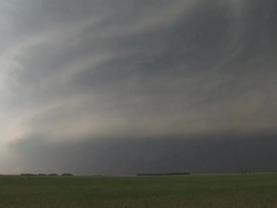 Lightning from supercell cloud, WA, USA Stock Footage