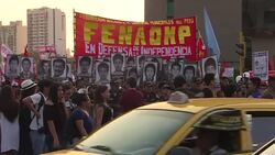 CLEAN : Hundreds march against Fujimori pardon in Lima News Clip