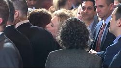 Hillary Clinton at concession speech venue News Clip