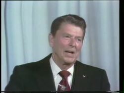 Ronald Reagan / George Bush Debate Stock Footage