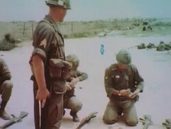 Soldiers in line formation Stock Footage