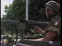 ALBANIA: KORCA: OSCE ARRIVES FOR RUN UP TO ELECTIONS News Clip