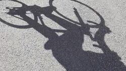 Bike shadow Stock Footage