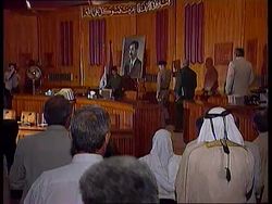 Iraq - Saddam Hussein's Renominated President News Clip