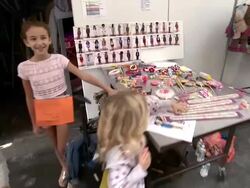 ATMOSPHERE - backstage Heidi Klum Presents Her Holiday Truly Scrumptious Collection For Babies"R"Us At Kids Fashion Week In NYC Stock Footage