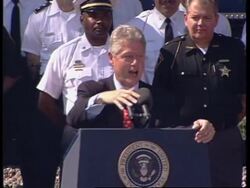 USA: BILL CLINTON PROPOSES TOUGHER LAWS ON HANDGUNS UPDATE News Clip