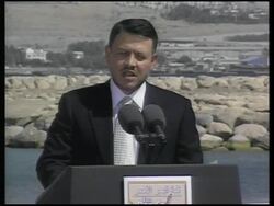 GNS WRAP - Road map meeting in Jordan with Sharon, Mazen, Bush, Abdullah News Clip