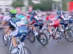 Contador wins second Spanish Vuelta Stock Footage