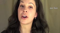 English Pronunciation: Idiom: On Fire -- American Accent Instructional Video