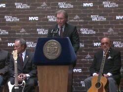 Rock and Roll Hall of Fame Makes A Special Announcement Stock Footage