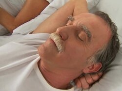 HD: Bedtime Snoring Stock Footage