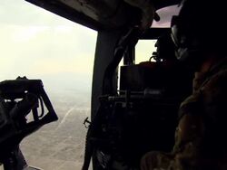 Lynx helicopter flying over Kandahar City News Clip