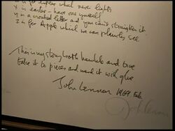 Press preview of exhibition commemorating John Lennon's 68th birthday News Clip