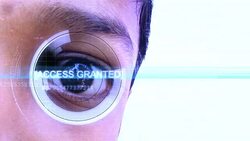Eye Scan Stock Footage