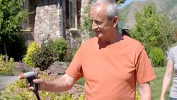 Watering Plants Stock Footage