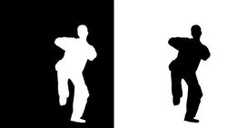 Kicking Men Stock Footage