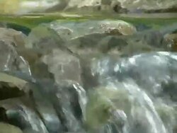 HD 1080i Rushing River over Stone 2 Stock Footage