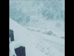 SYND 9-1-74 HEAVY RAIN HAS LED TO WIDESPREAD STORM DAMAGE AND MUDSLIDES AROUND LOS ANGELES News Clip