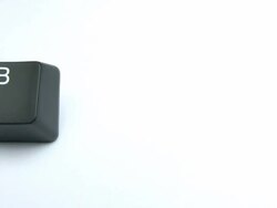 Writing 'blog' with keyboard keys Stock Footage