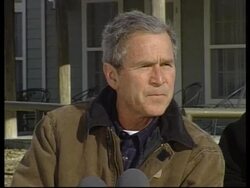 President George W Bush address from ranch News Clip