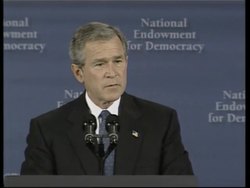 WRAP Bush on Iraq, Cuba, NK, Burma News Clip