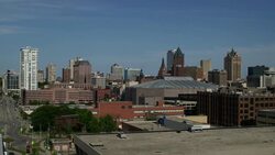 The Milwaukee Skyline (daytime) Stock Footage