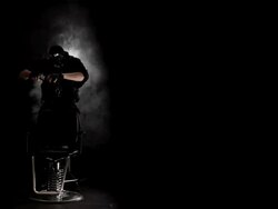 Extreme Hair Stylist Stock Footage