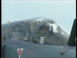 ITALY: KOSOVO CRISIS: 4 FRENCH MIRAGE JETS ARRIVE AT ISTRANA News Clip