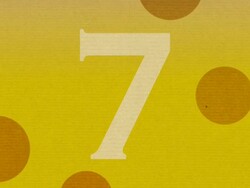 Number 7 Animation With Chroma Key Green Stock Footage