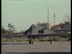 KUWAIT: US F-117 STEALTH BOMBERS ARRIVE FOR POSSIBLE ACTION IN IRAQ News Clip