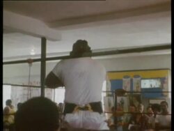 Muhammad Ali preparing for fight with Joe Frazier Stock Footage