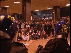UK: POLICE CLASH WITH ANTI-CAPITALIST PROTESTORS (2) News Clip