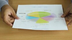 Businessman develop his project Stock Footage