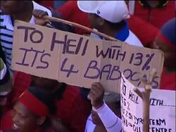 Municipal workers continue to strike for a third day News Clip