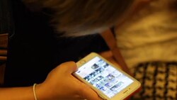 Crowded people in the mass public transportation using their phone Stock Footage