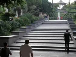 Catania, Bellini garden Stock Footage