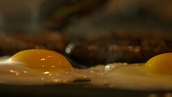 Bacon and Eggs Stock Footage
