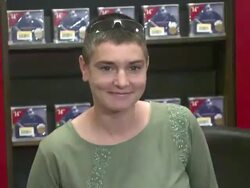 In-store Appearance by Sinead OÂ’Connor Signing Her New Religious-Themed 2-Disc Album 'Theology' Stock Footage