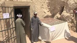 CLEAN : Six mummies discovered in ancient tomb near Egypt's Luxor News Clip