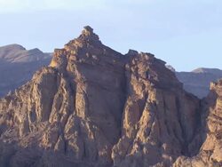 Aerial the mountains of Eilat, Arava, Israel Stock Footage