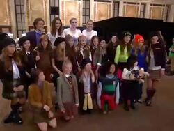 Kids at Ralph Lauren FA14 Kids Fashion Show at New York Public Library on May 19, 2014 in New York City Stock Footage