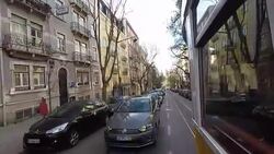 Lisbon by Tram Stock Footage