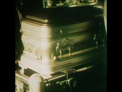 SYND 8 4 76 HUGHES FUNERAL IN TEXAS CITY OF HOUSTON News Clip